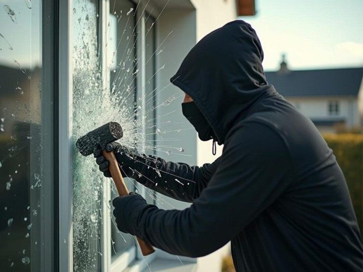 Pose de film sécurité anti-effraction sur vitrages